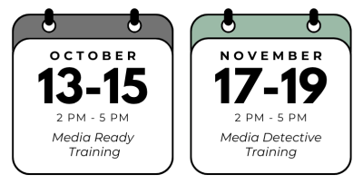 May 12-14, 2-5PM EST. Media Ready Training